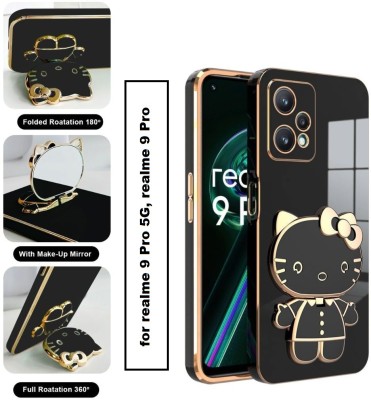 SYOTT Back Cover for realme 9 Pro 5G, realme 9 Pro(Black, Gold, Camera Bump Protector, Pack of: 1)