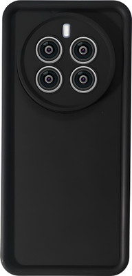 SCALEBEE Back Cover for Realme 12 Pro / 12 Pro Plus 5G / P1 Pro 5G Soft Shockproof Silicone Matt Finish Phone Case(Black, Flexible, Silicon, Pack of: 1)