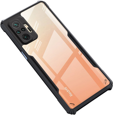 GLOBAL NOMAD Back Cover for Mi Redmi Note 10 Pro, Pro Max(Black, Shock Proof, Pack of: 1)