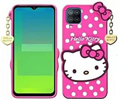 mobies Back Cover for Samsung Galaxy M33 5G 3D Cute Doll Soft Rubber Girls Back Cover(Pink, 3D Case, Silicon, Pack of: 1)