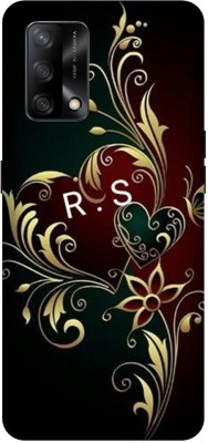 VS PRINT LINK Back Cover for OPPO F19s (4G) , CPH2223 , RS, R LOVES S, RS NAME, RS Love Printed(Black, Hard Case, Pack of: 1)