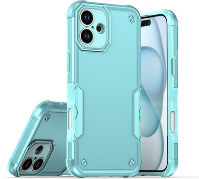 Flipkart SmartBuy Back Cover for iPhone 16(Blue, Rugged Armor, Pack of: 1)