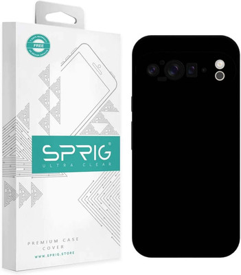 Sprig Back Cover for Google Pixel 9 Pro XL, Pixel 9 Pro XL, google pixel 9 pro xl(Black, Grip Case, Silicon, Pack of: 1)