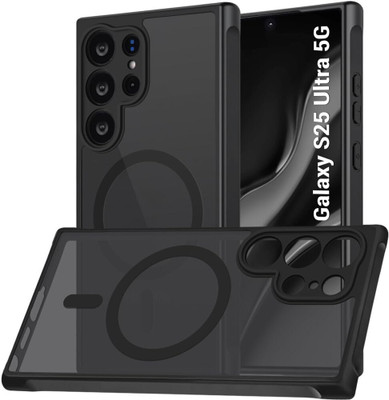 AESTMO Back Cover for Samsung Galaxy S25 Ultra 5G(Black, Hard Case, Pack of: 1)
