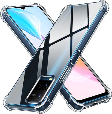CLOVYR Back Cover for Vivo Y21 / Y21S / Y33S / Y21T / Y33T / Vivo T1X Bumper Silicon Transparent Case(Transparent, Camera Bump Protector, Silicon, Pack of: 1)