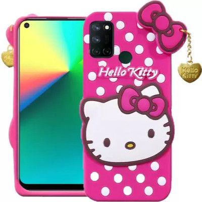 BKRT Back Cover for Realme 7i Hello Kitty, Realme C17 Hello Kitty | 3D Cute Hello Kitty|Girls Favourite(Pink, 3D Case, Pack of: 1)