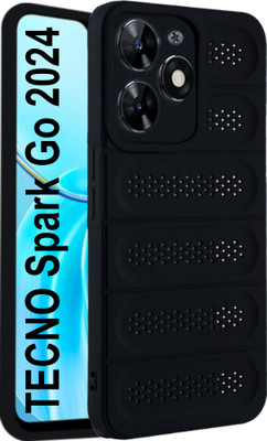 GLOBAL NOMAD Back Cover for Tecno Spark Go 2024(Black, Shock Proof, Silicon, Pack of: 1)