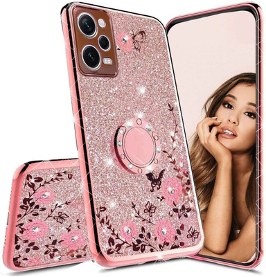 KC Back Cover for Mi Redmi Note 12 Pro 5G(Pink, Cases with Holder, Silicon, Pack of: 1)