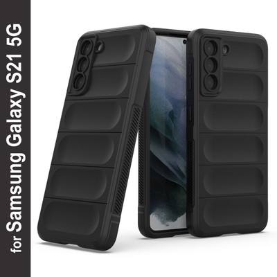 GLOBAL NOMAD Back Cover for Samsung Galaxy S21(Black, Grip Case, Silicon, Pack of: 1)