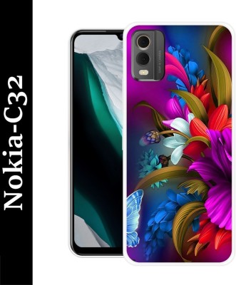 Yuphoria Back Cover for Nokia C32(Multicolor, Grip Case, Silicon, Pack of: 1)