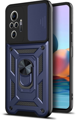 RUNICHA Back Cover for Mi Redmi Note 10 Pro, Mi Redmi Note 10 Pro Max(Blue, Shock Proof, Pack of: 1)