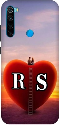 Voleano Back Cover for Redmi Note 8, M1908C3JI, R S, R LOVES S, NAME, ALPHABET, RS LOVE, HART(Multicolor, Shock Proof, Pack of: 1)
