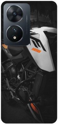 PICHKU Back Cover for Vivo T2 5G-KTM,BIKE,LOVER,RIDER,KTM,DUKE,RACER,BOYS,ATTITUDE(White, 3D Case, Pack of: 1)