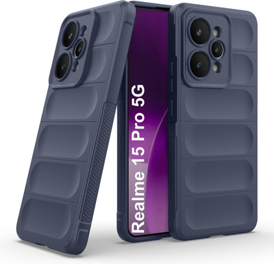 GLOBAL NOMAD Back Cover for Realme 15 Pro 5G(Blue, 3D Case, Silicon, Pack of: 1)