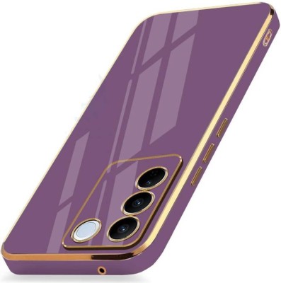 MOZIKON Back Cover for vivo V27 Pro 5G(Purple, 3D Case, Silicon, Pack of: 1)