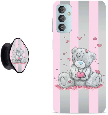 Zappy Back Cover for Samsung Galaxy F13(Pink, Grey, Cases with Holder, Pack of: 2)
