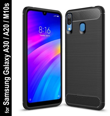 Express Buy Back Cover for Samsung Galaxy A30, Samsung Galaxy A20, Samsung Galaxy M10s(Black, Grip Case, Silicon, Pack of: 1)