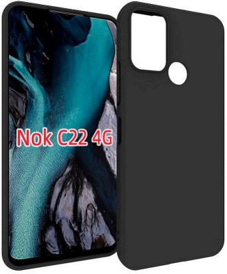 Accessories Kart Back Cover for Nokia C22 Soft Flexible candy case(Black, Shock Proof, Silicon, Pack of: 1)