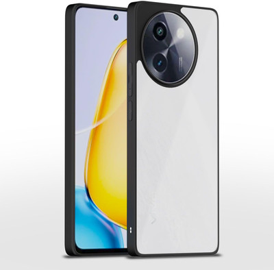 Pikkme Back Cover for Vivo T3x 5G, Vivo Y200i 5G(Black, Camera Bump Protector, Pack of: 1)