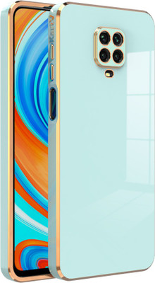 KartV Back Cover for Mi Redmi Note 9 Pro, Mi Redmi Note 9 Pro Max, Poco M2 Pro(Blue, Gold, Electroplated, Silicon, Pack of: 1)