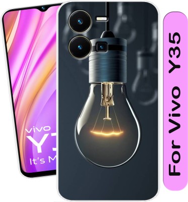 Goldista Back Cover for Vivo Y35(Transparent, Flexible, Silicon, Pack of: 1)