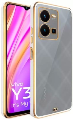 A3sprime Back Cover for vivo Y35, Soft Silicon Transparent with Drop Protective Back Case(White, Transparent, Camera Bump Protector, Silicon, Pack of: 1)