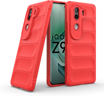 Casotec Back Cover for Vivo V40e 5G, iQOO Z9s 5G(Red, Silicon, Pack of: 1)