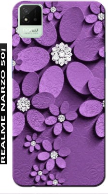 BIVAX Back Cover for REALME NARZO 50I(Purple, Grip Case, Silicon, Pack of: 1)