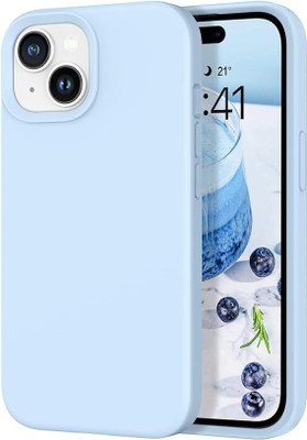 POOJA Back Cover for I Phone 15(Blue, Silicon, Pack of: 1)