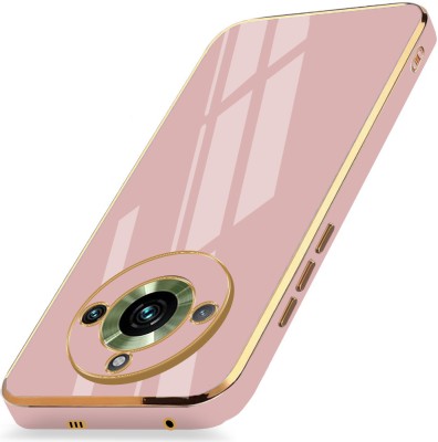 AESTMO Back Cover for Realme 11 Pro 5G, Realme 11 Pro Plus 5G(Pink, Gold, Dual Protection, Silicon, Pack of: 1)