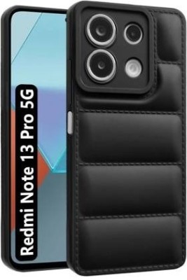 Hyper Back Cover for Poco X6 5G,Redmi Note 13 Pro 5G, (PUFF CASE)(Black, Shock Proof, Pack of: 1)