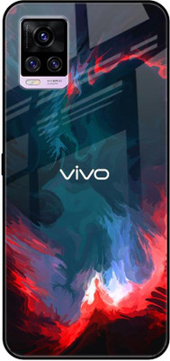 Hocopoco Back Cover for Vivo V20(Multicolor, Grip Case, Pack of: 1)