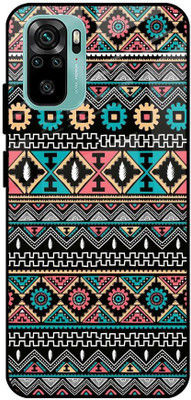 QRIOH Glass Back Cover for Redmi Note 10S(Multicolor, Grip Case, Silicon, Pack of: 1)