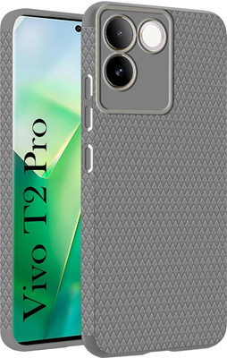 PStuff Back Cover for Vivo T2 Pro 5G / iQOO Z7 Pro Luxury Liquid Silicone | Side Grip(Grey, Pack of: 1)