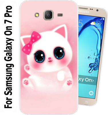 Unitrend Back Cover for Samsung Galaxy On7 Pro(Pink, Flexible, Silicon, Pack of: 1)