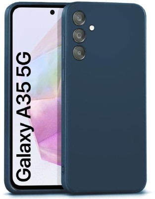 Bigil Back Cover for Samsung Galaxy A35 5G, Plain Candy Case with Camera Protection(Blue, Flexible, Pack of: 1)