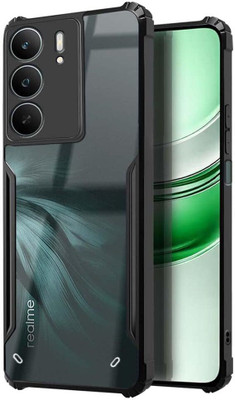 COVERHEAD Back Cover for Back Cover for realme_C73 5G (Transparent, Black, Camera Bump Protector, Pack of: 1)(Black, Camera Bump Protector, Pack of: 1)