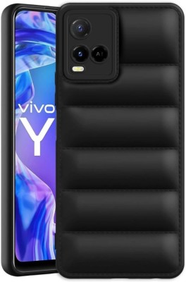 Navtesh Back Cover for Back Cover for Vivo Y21 2021 | Liquid Silicon Matte Soft Case(Black, Puffer, Silicon, Pack of: 1)