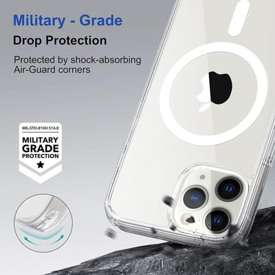 Kosher Traders Back Cover for Apple Iphone 11 Pro ( Polycarbonate case compatible with MAGSAFE )(Transparent, Dual Protection)