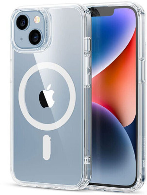 gadgetsaathi Back Cover for Apple iPhone 14(Transparent, Magsafe, Silicon, Pack of: 1)
