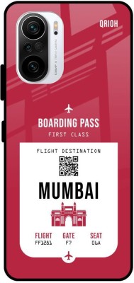 QRIOH Mumbai City Glass Back Cover for Mi 11X(Red, Grip Case, Pack of: 1)