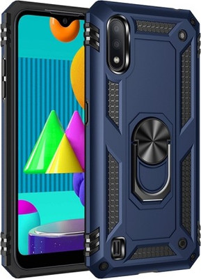 RUNICHA Back Cover for Samsung Galaxy M01(Blue, Shock Proof, Pack of: 1)