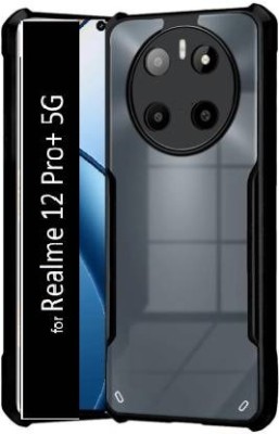 Hyper Back Cover for Realme 12 Pro+ 5G, Realme 12 Pro Plus 5G, (IP)(Black, Shock Proof, Pack of: 1)