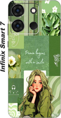 Kotuku Back Cover for Infinix SMART 7 For Cute Girls Back Cover(Multicolor, Dual Protection, Silicon, Pack of: 1)
