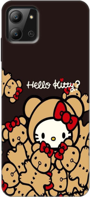 iprinto Back Cover for Infinix Hot 11 2022 , X675 Hello Kitty Back Cover(Multicolor, Dual Protection, Silicon, Pack of: 1)