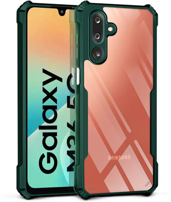 WOW Imagine Back Cover for Samsung Galaxy M36 5G | Galaxy F36 5G 360 Degree Camera Protection | Transparent Hybrid(Green, Camera Bump Protector)