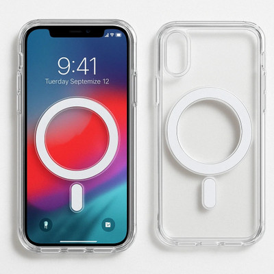 Zapzone Back Cover for Apple iPhone XR, Magsafe Compitable with shockproof(Transparent, Magsafe, Pack of: 1)