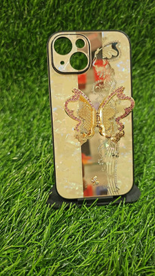 Jay Umiya Mobile Back Cover for BULTTERFLY STEND(Gold, Pack of: 1)