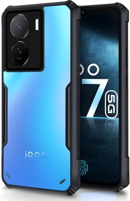 ADI Creations Back Cover for vivo iQOO Z7(Black, Camera Bump Protector, Pack of: 1)