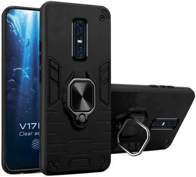 SMARTPOCKET Back Cover for Vivo V17 Pro(Black, Rugged Armor, Pack of: 1)